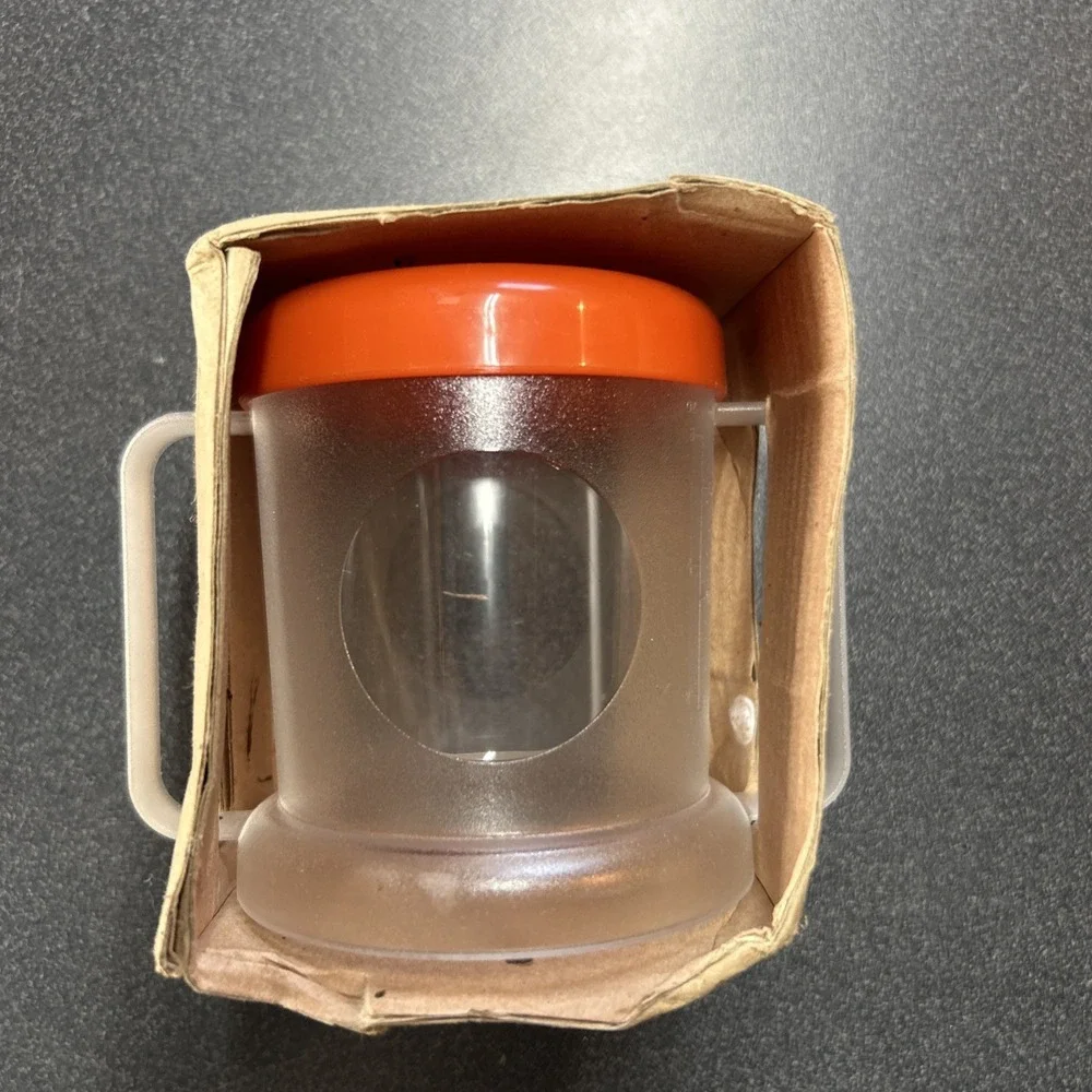 Vintage Ikea Sippy Cup Hungrig Orange 2 Handle Kids Drinkware